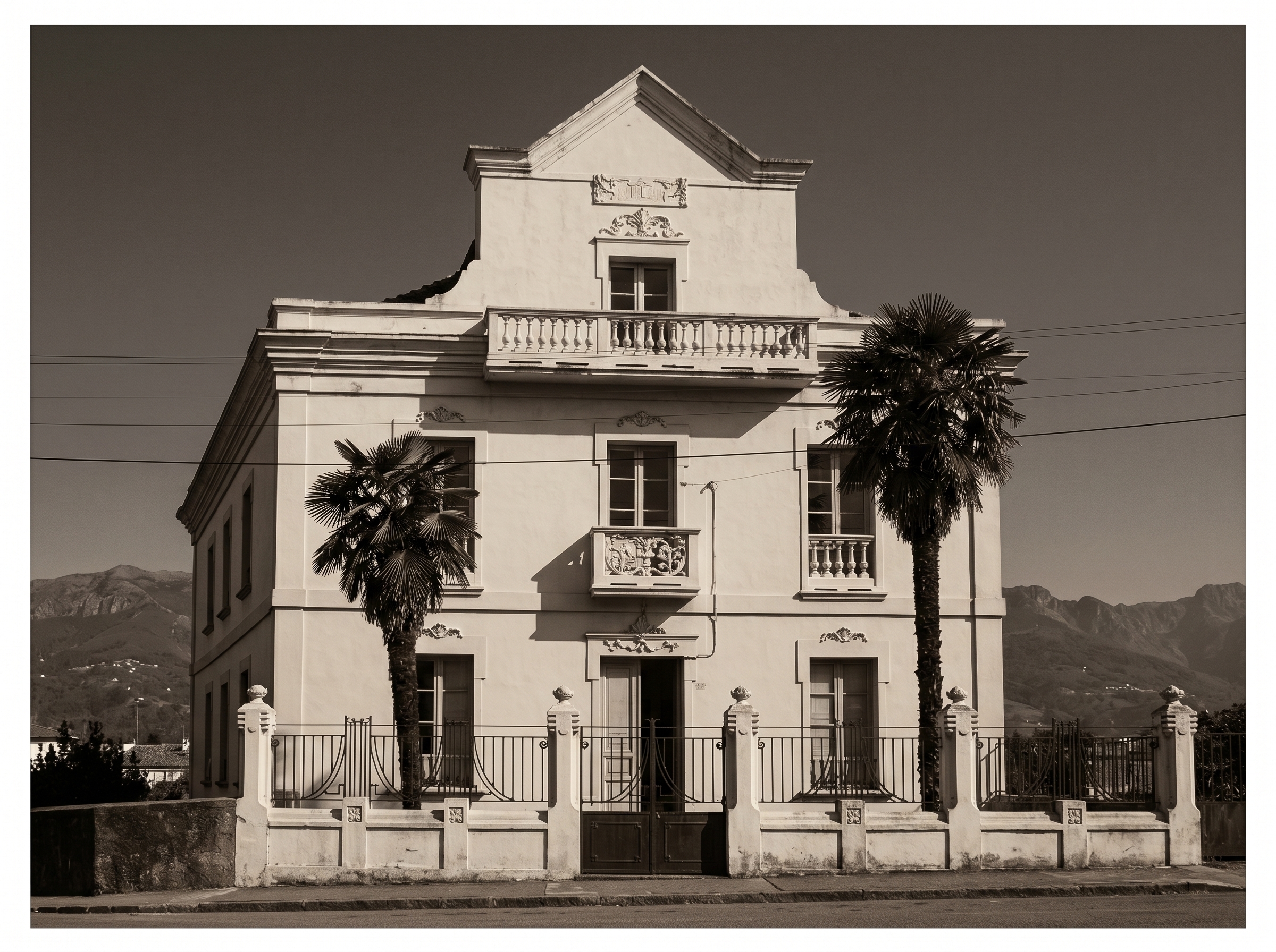 El palacete en los años cincuenta