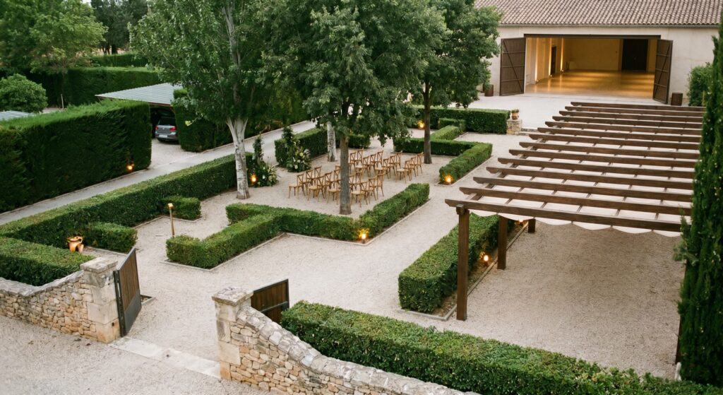 Casa rural con jardín