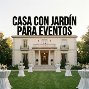 casa con jardin para eventos