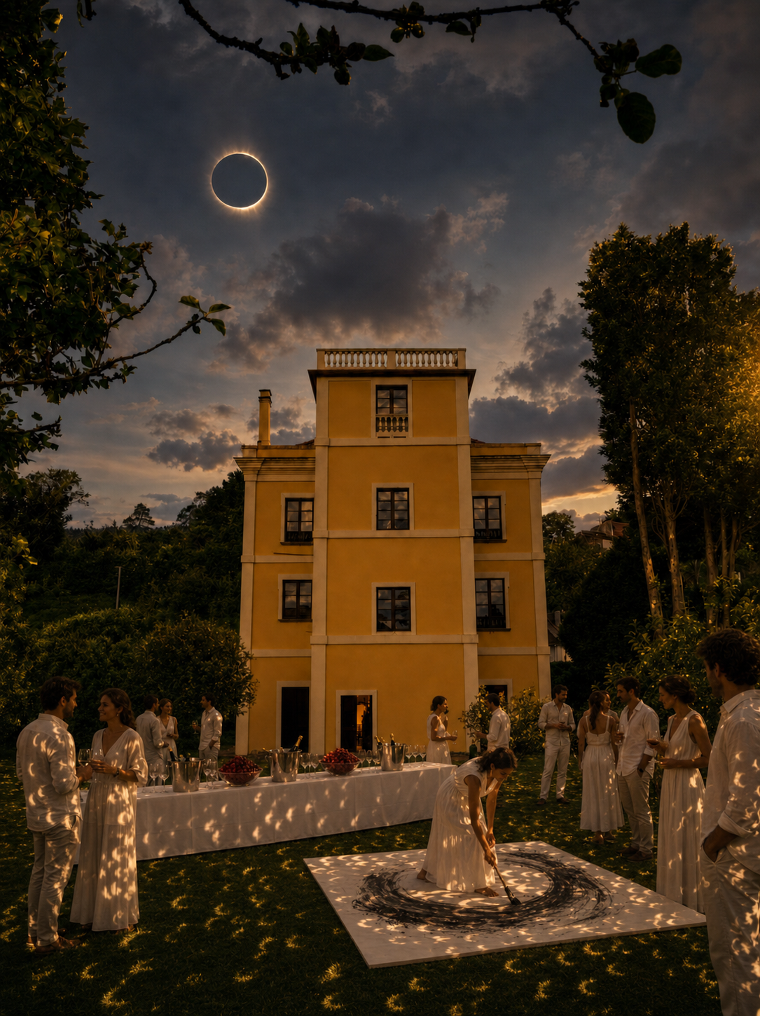 Eclipse en el jardín de Santa Emilia: performance, cóctel y concierto lírico