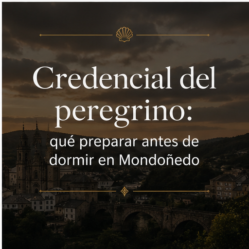 Credencial del peregrino: qué preparar antes de dormir en Mondoñedo