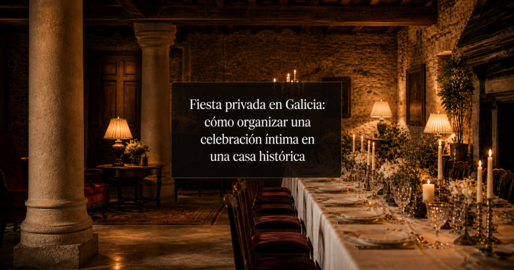 Fiesta privada en Galicia: cómo organizar una celebración íntima en una casa histórica