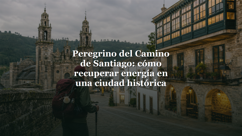 Peregrino del Camino de Santiago: como recuperar energia en una ciudad historica