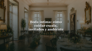 Boda íntima en Galicia con título sobre salón histórico