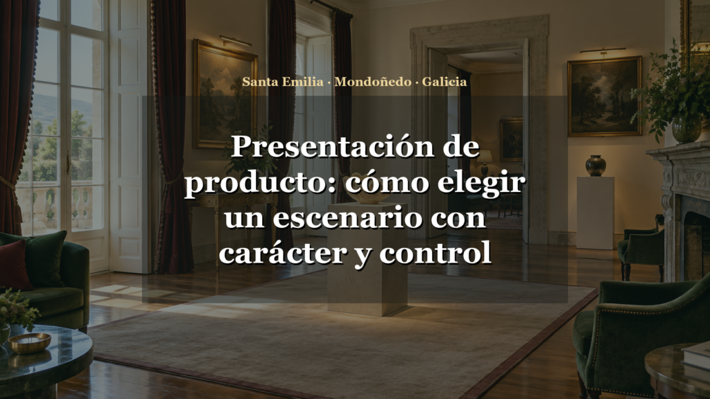 Presentación de producto: cómo elegir un escenario con carácter y control