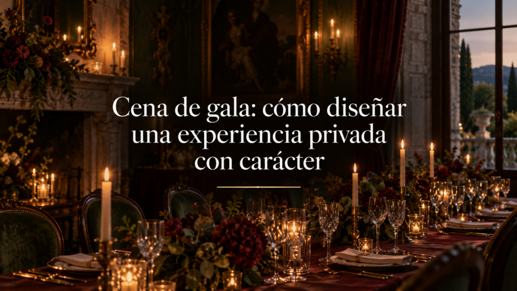 Cena de gala: cómo diseñar una experiencia privada con carácter