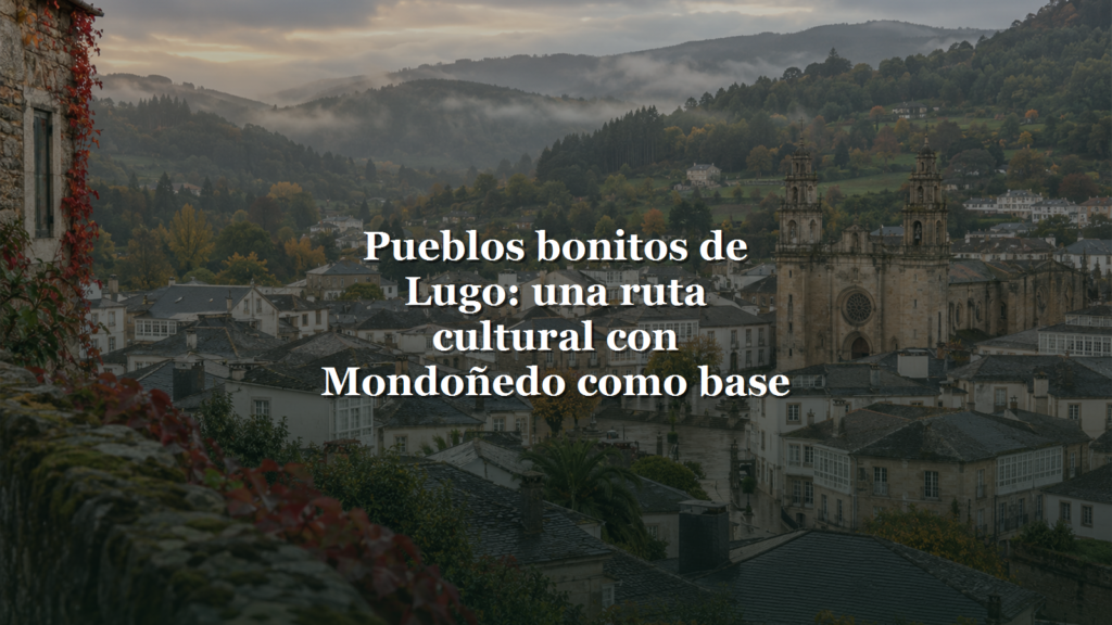 Pueblos bonitos de Lugo con Mondoñedo como base, título centrado